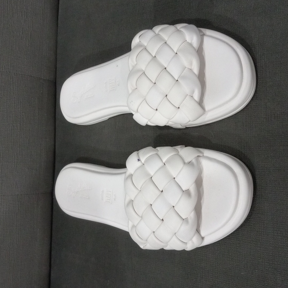 Seychelles White Braided Sandals